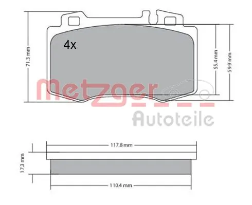 Brake Pad Set, disc brake